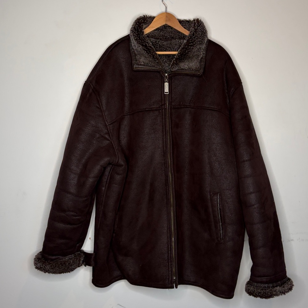 Wilsons Leather Pelle Studio Faux Suede Jacket: Size 3XT
